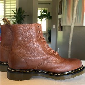 Brown leather Dr. Martens